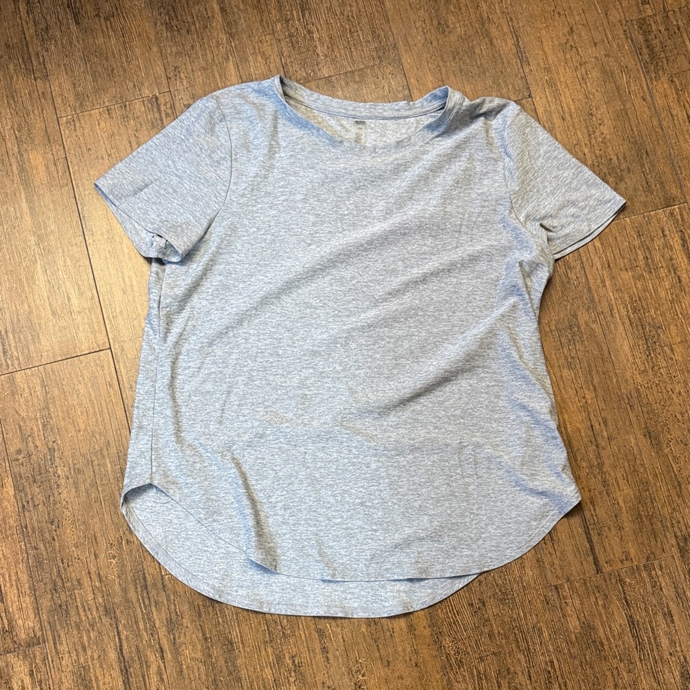 Beyond Yoga Light Gray Short Sleeve Tee
